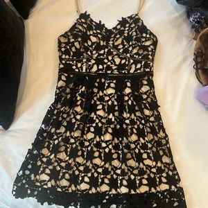 Black lace dress